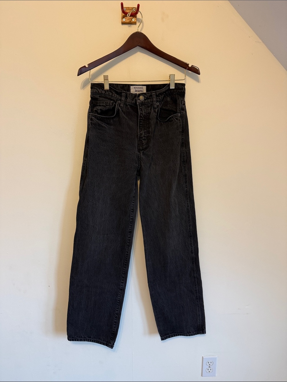 Reformation Val 90s Mid Rise Straight Jeans